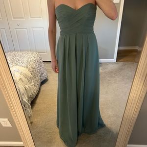 NEVER WORN EUCALYPTUS BRIDESMAID GOWN